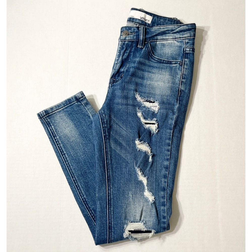 Vervet by Flying Monkey Jeans Women's 26 Distressed Skinny‎ VT700 Fall Boots
